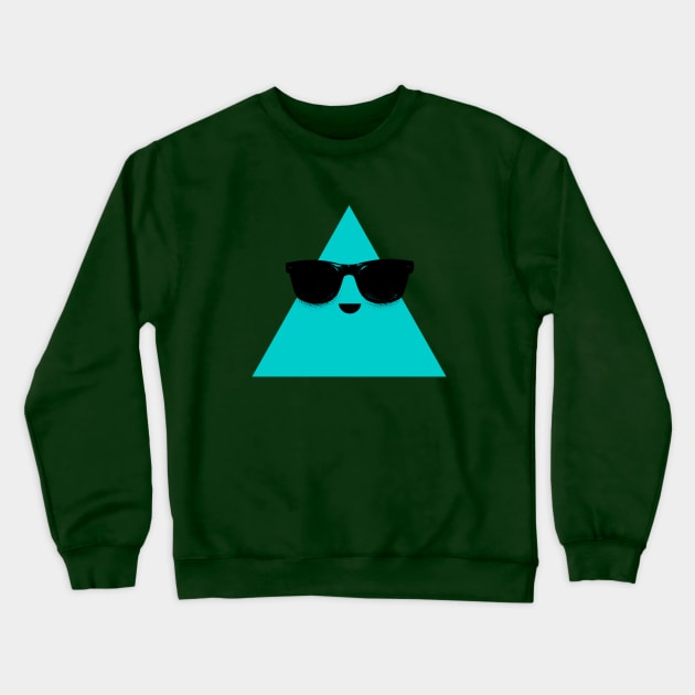 Cool Triangle Crewneck Sweatshirt by Pixelmania